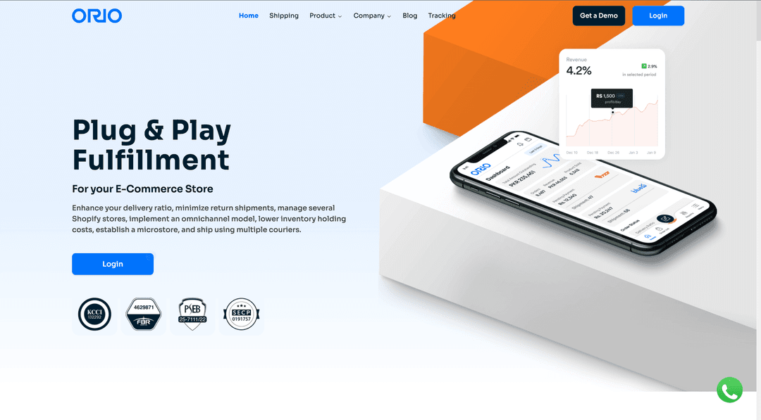 ORIO - Plug & Play Fulfillment